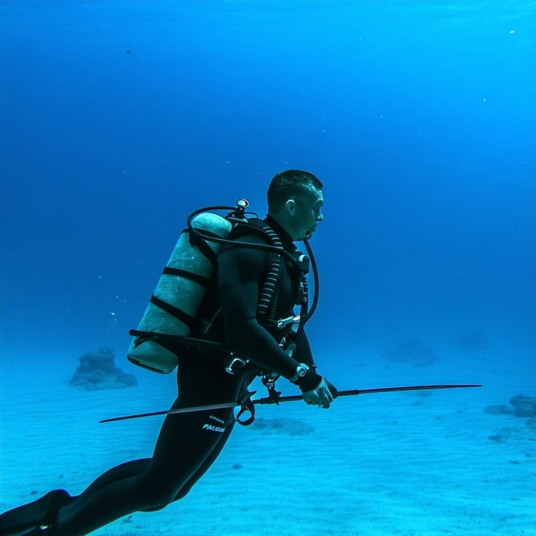 Diver with Spear